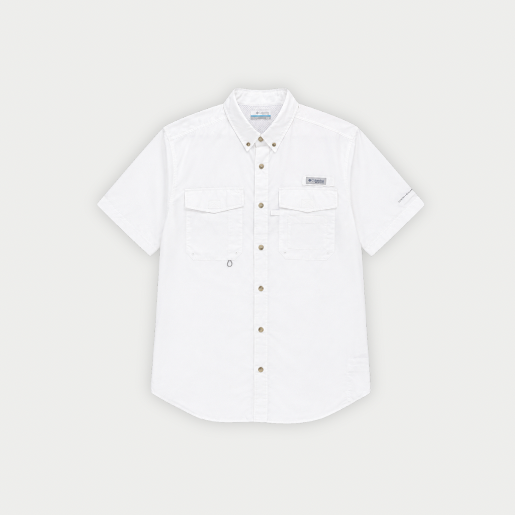 CAMISA COLUMBIA DISTANT BLANCA MANGA CORTA