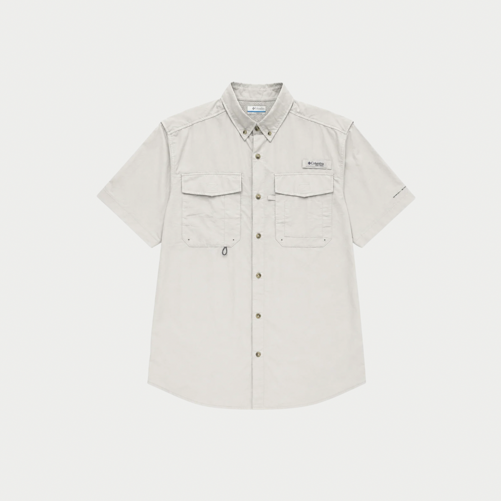 CAMISA COLUMBIA GRIS MANGA CORTA