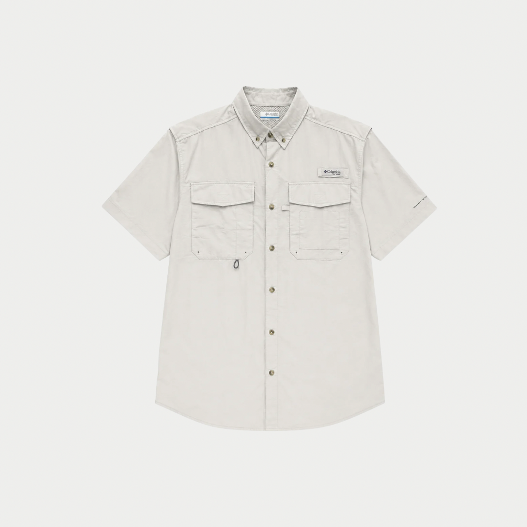 CAMISA COLUMBIA GRIS MANGA CORTA