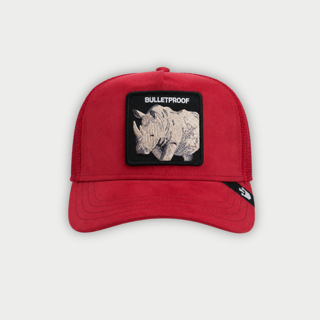 GORRA GOORIN BROS THE SUEDE RHINO ROJA