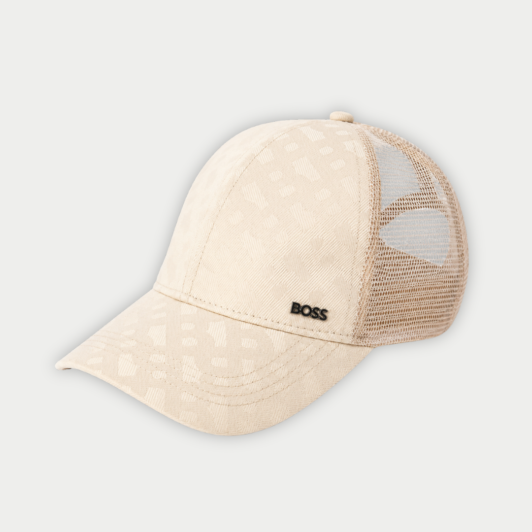 GORRA BOSS BEIGE GRABADOS/MAYA