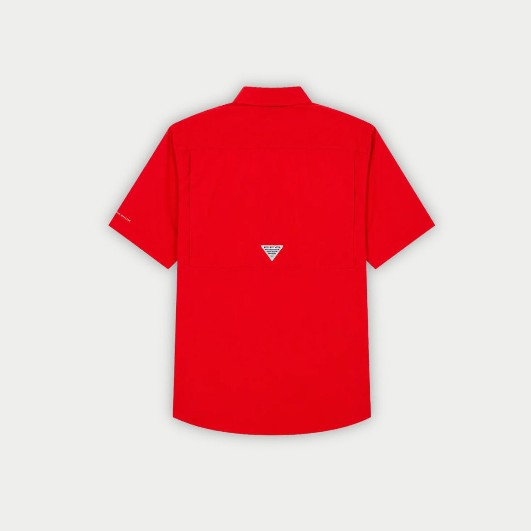 CAMISA COLUMBIA CRISTAL ROJA MANGA CORTA