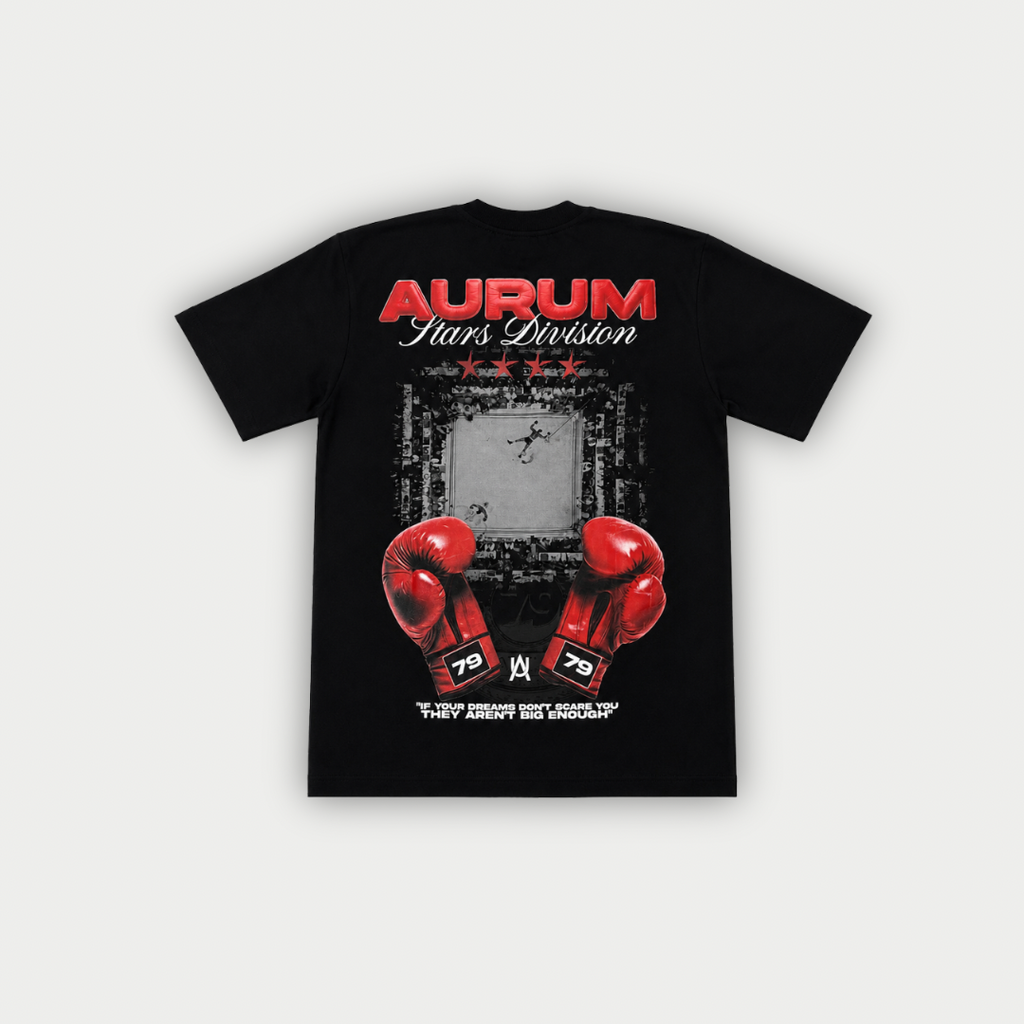 CAMISETA AURUM MA NEGRA