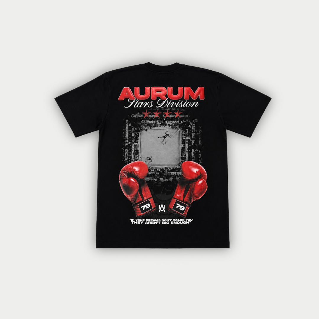 CAMISETA AURUM MA NEGRA
