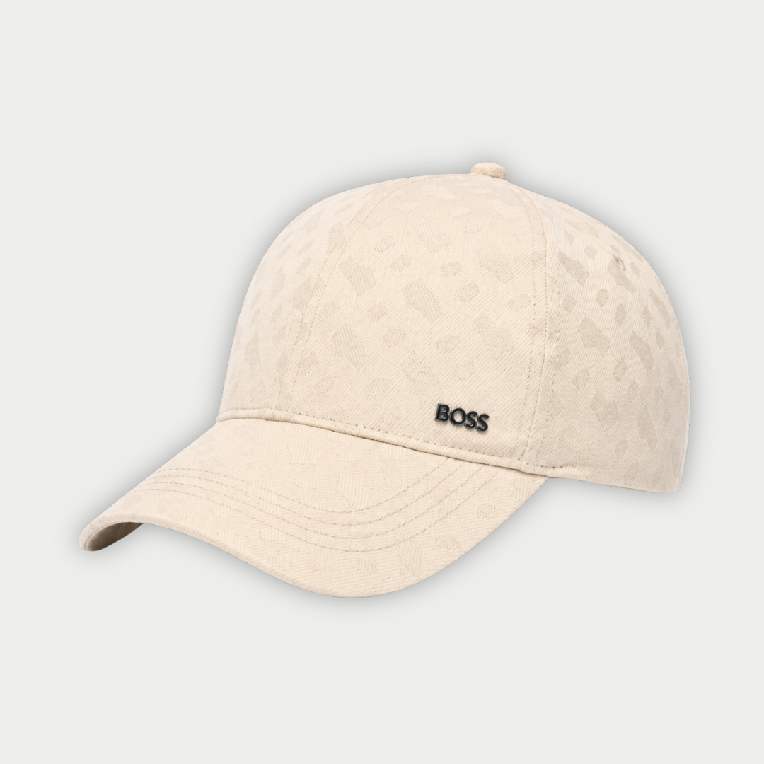 GORRA BOSS BEIGE GRABADOS