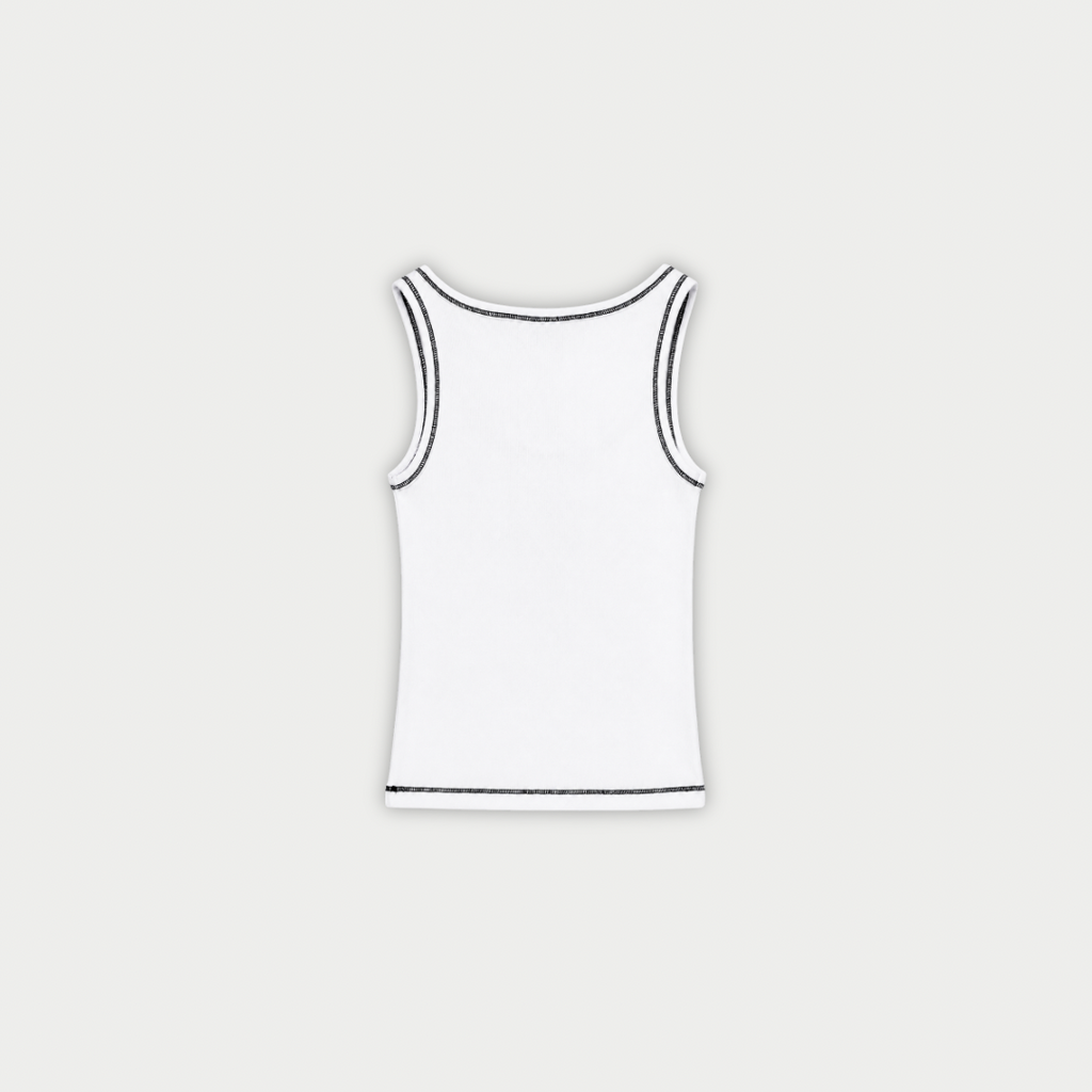 CROP TOP CLEIT SCRIPT BLANCO