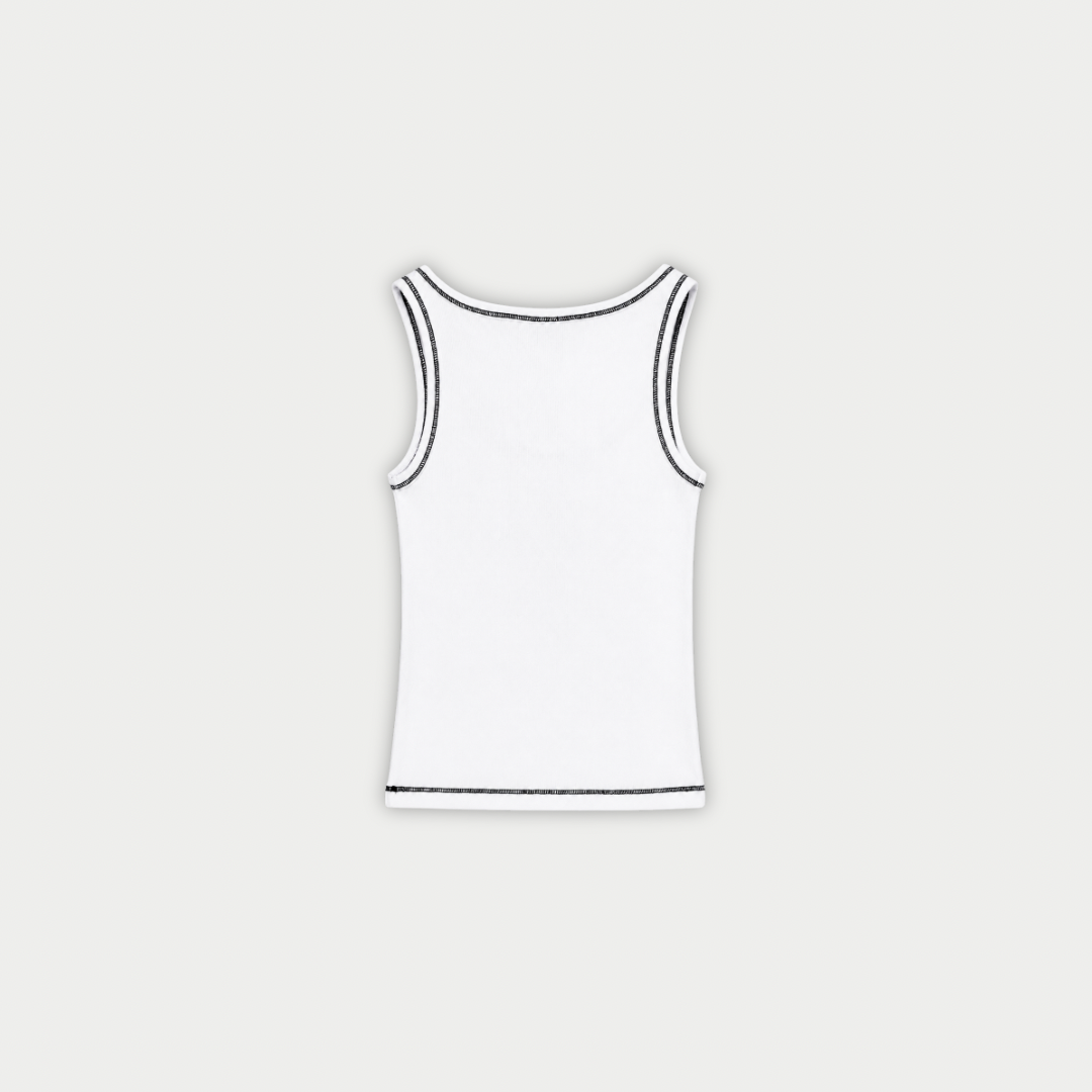 CROP TOP CLEIT SCRIPT BLANCO