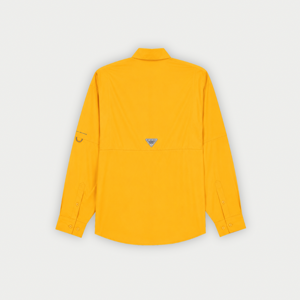 CAMISA COLUMBIA NARANJA MANGA LARGA