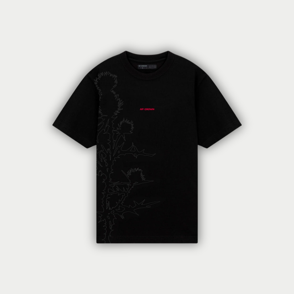 CAMISETA AP CROWN DARK POP NEGRA
