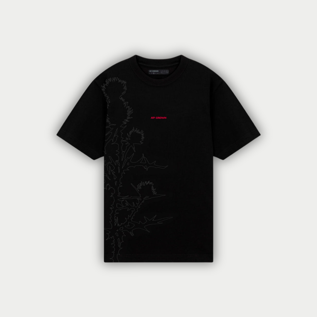 CAMISETA AP CROWN DARK POP NEGRA