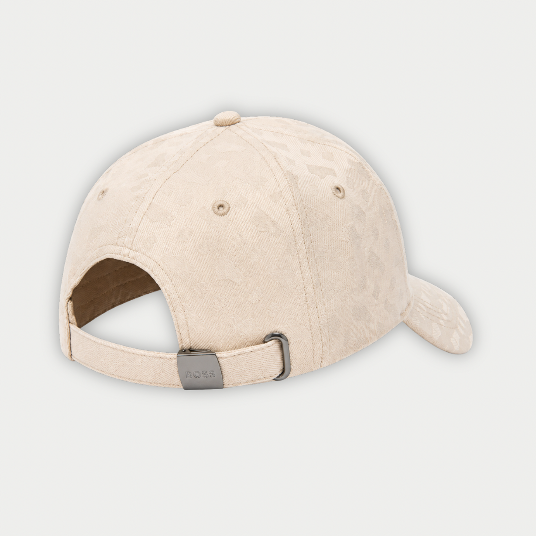 GORRA BOSS BEIGE GRABADOS