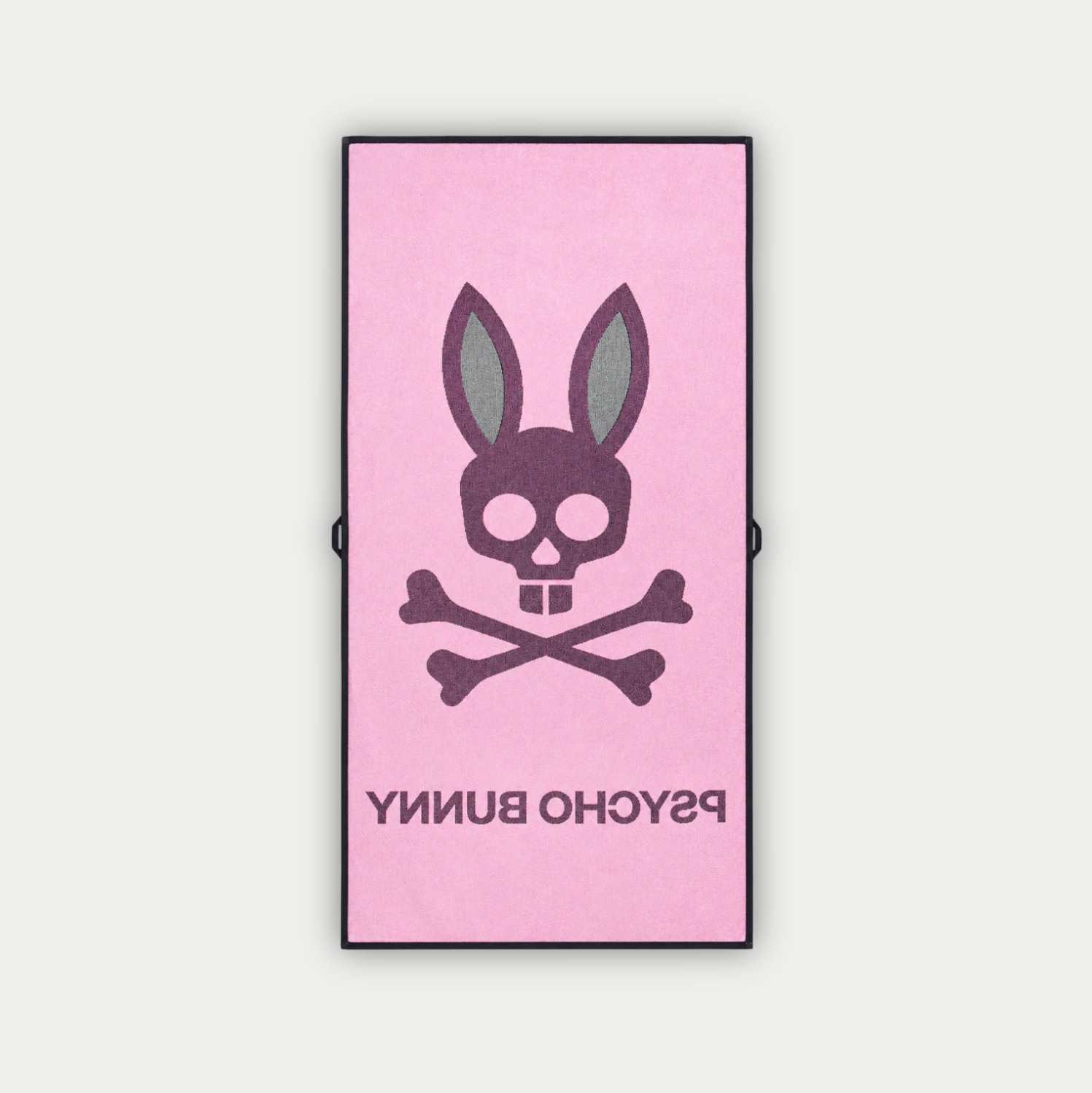 TOALLA PSYCHO BUNNY NEGRA/ROSA