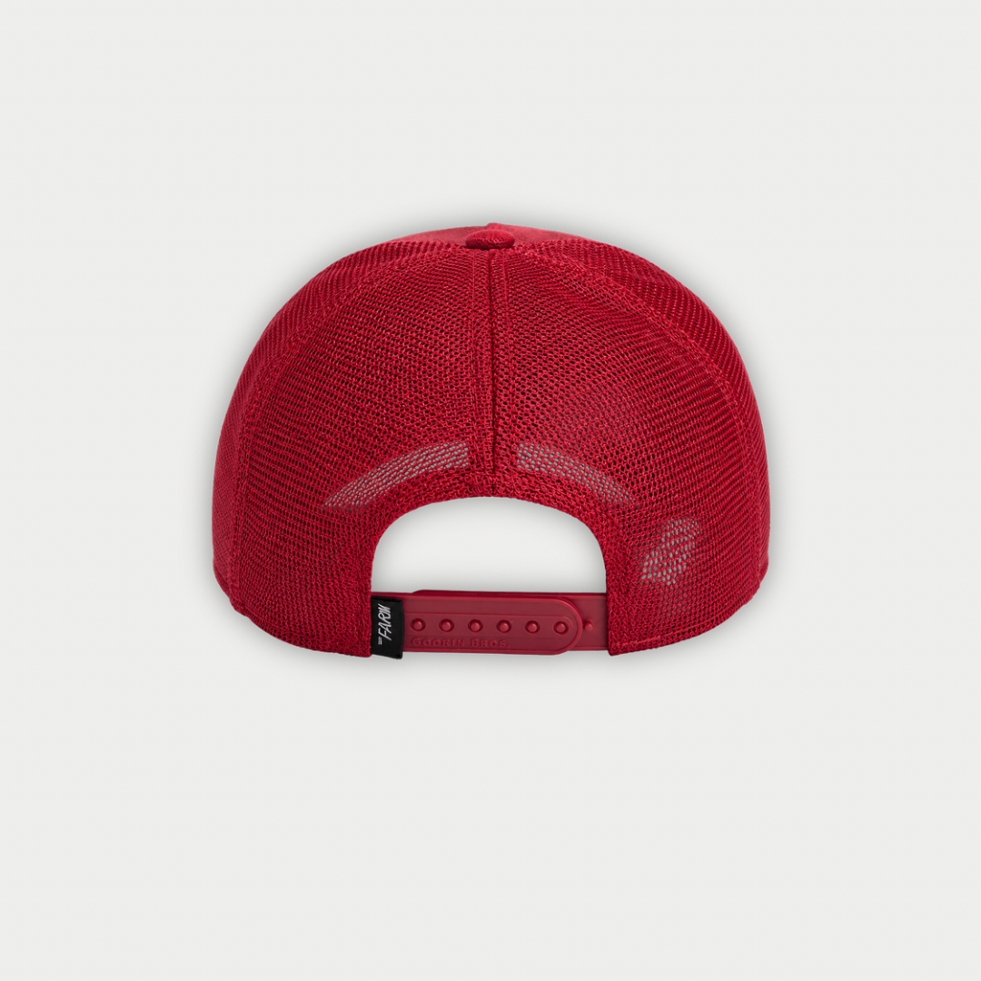 GORRA GOORIN BROS THE SUEDE RHINO ROJA
