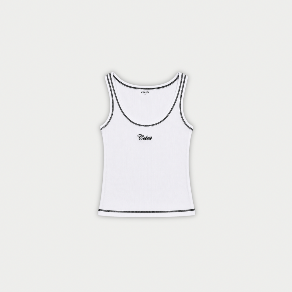 CROP TOP CLEIT SCRIPT BLANCO
