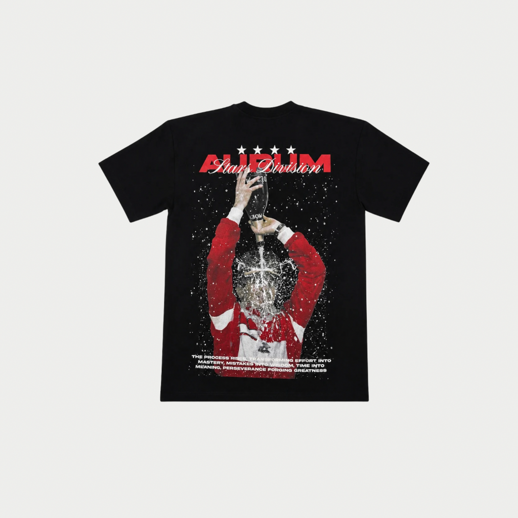 CAMISETA AURUM CHAMPAGNE NEGRA