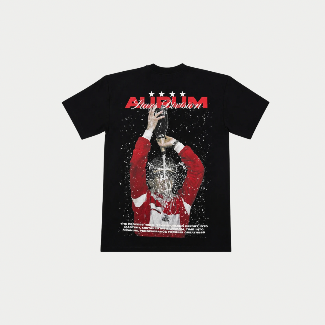 CAMISETA AURUM CHAMPAGNE NEGRA