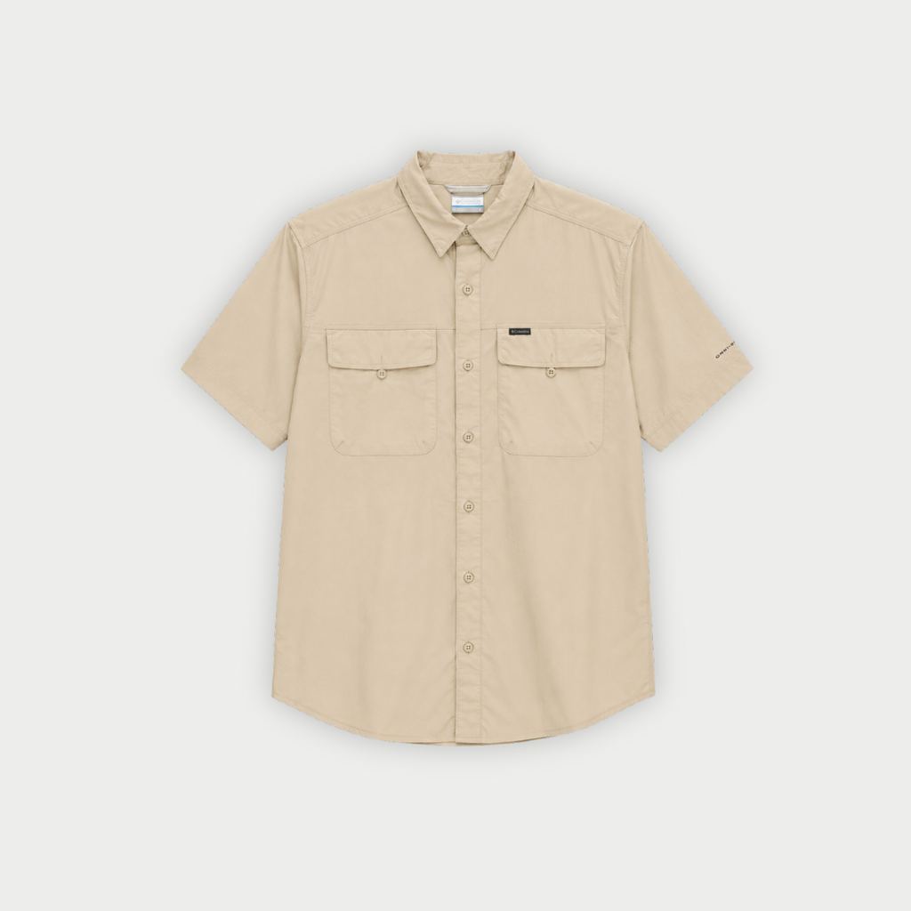 CAMISA COLUMBIA YONCALLA BEIGE MANGA CORTA