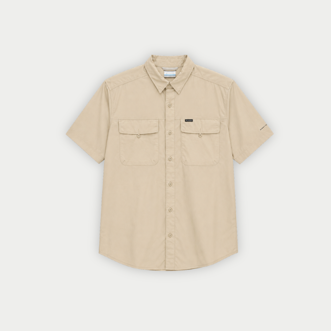 CAMISA COLUMBIA YONCALLA BEIGE MANGA CORTA
