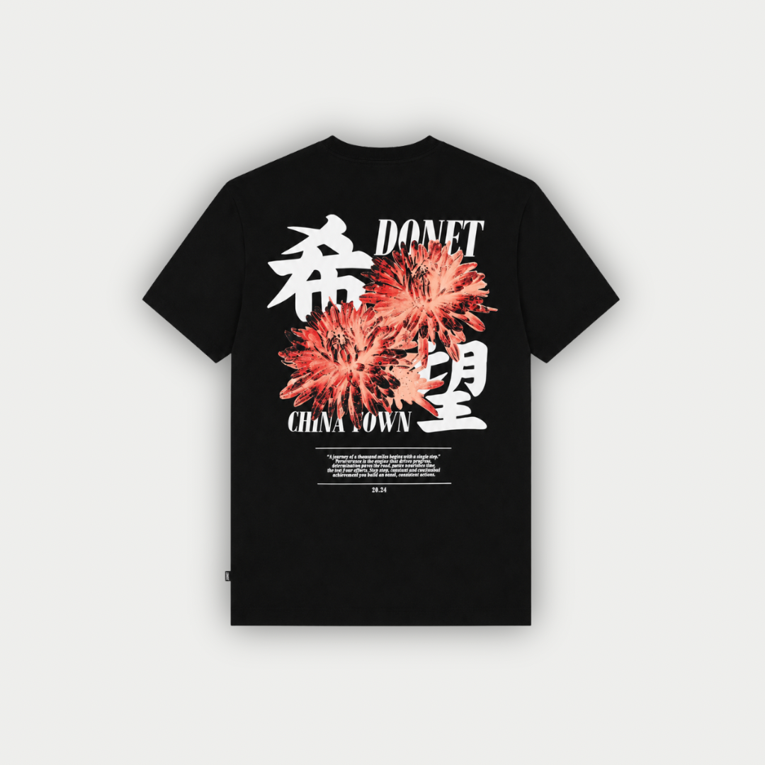 CAMISETA DONET TAO NEGRA