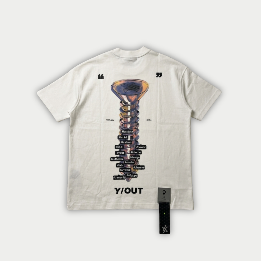 CAMISETA Y/OUT NETWORK BEIGE