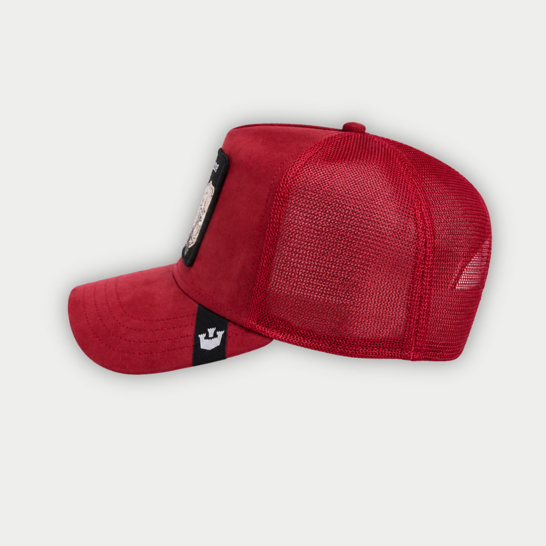 GORRA GOORIN BROS THE SUEDE RHINO ROJA