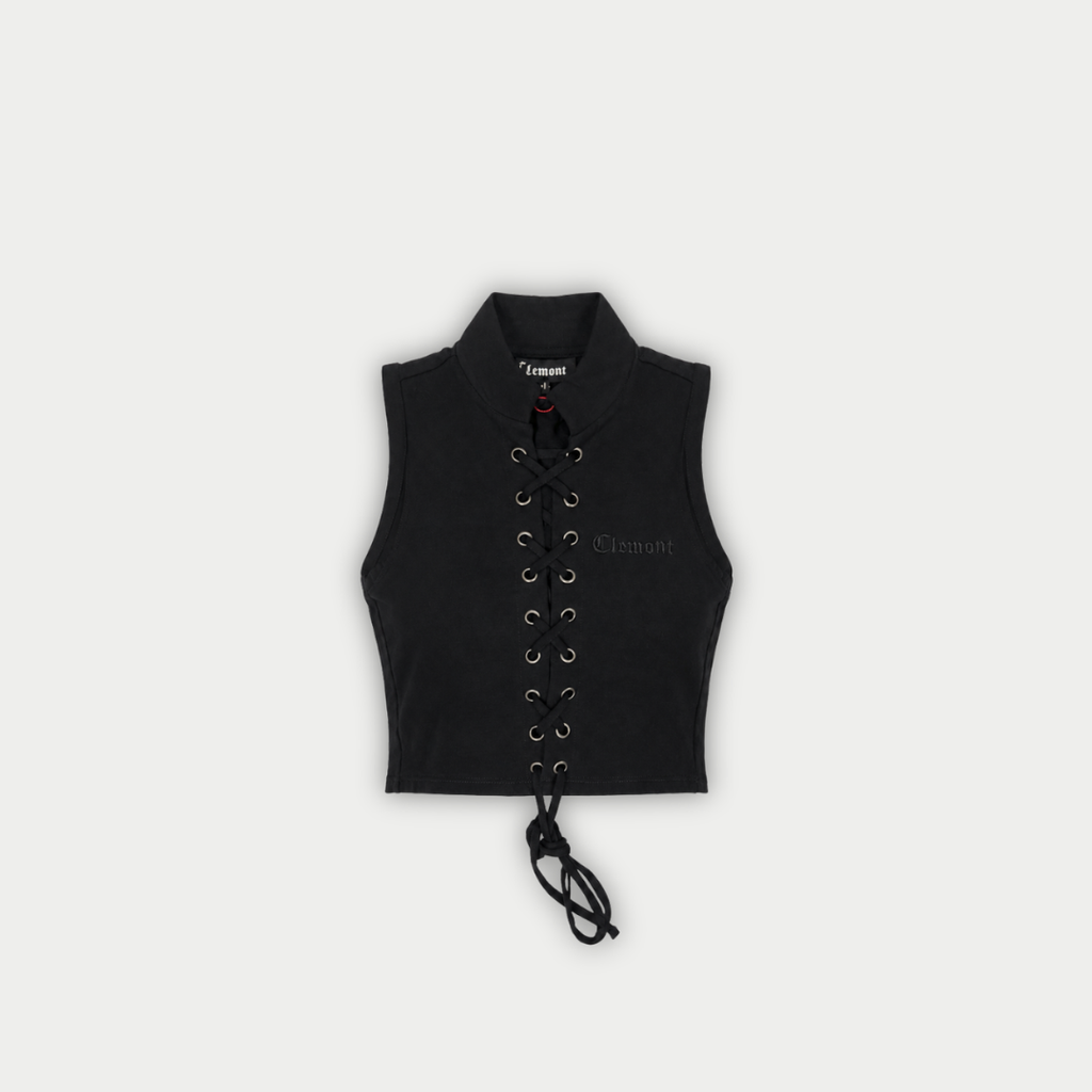 CROP TOP CLEMONT SCOMPARSO NEGRO