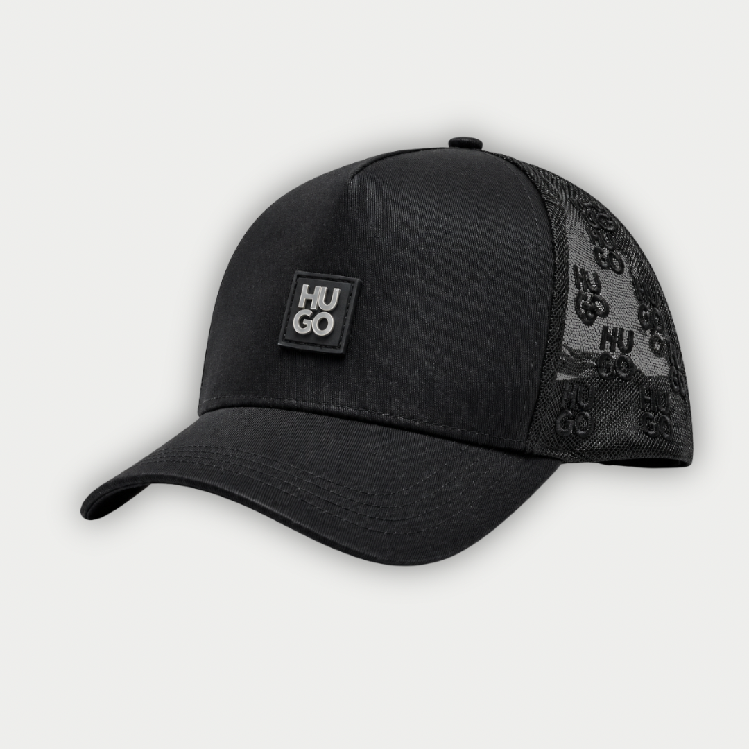 GORRA HUGO METAL NEGRA
