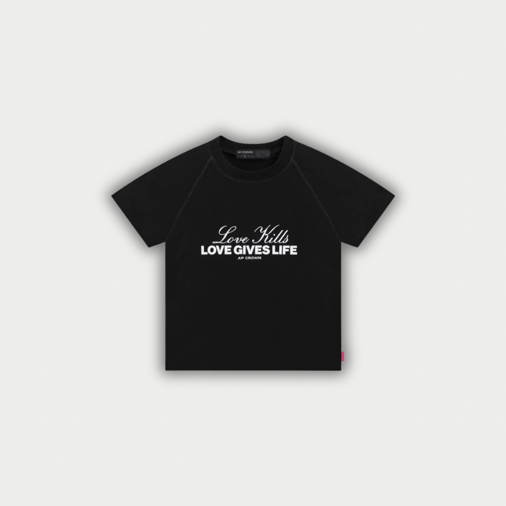 CAMISETA AP CROWN DAMA HAZE NEGRA