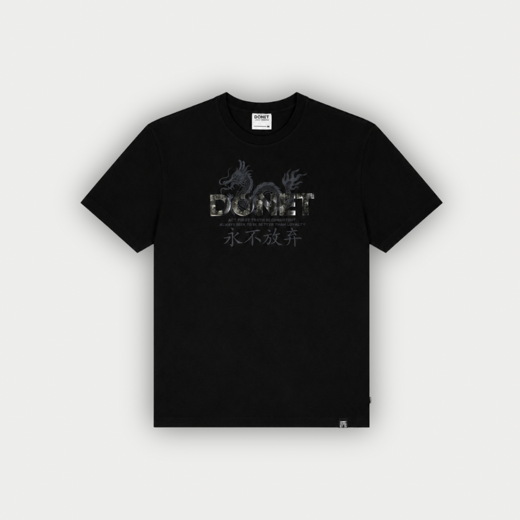 CAMISETA DONET SHENLONG NEGRA
