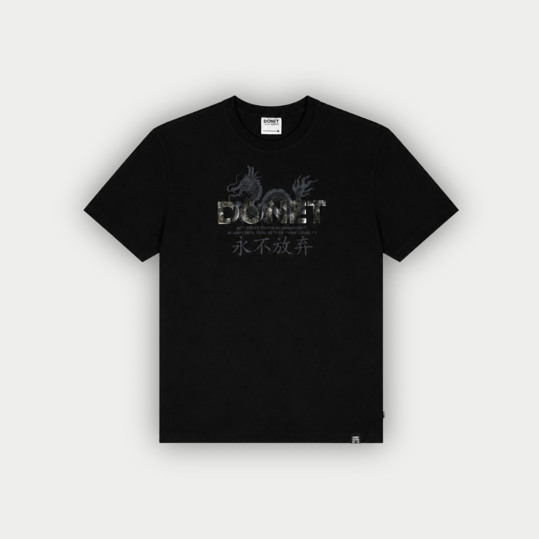 CAMISETA DONET SHENLONG NEGRA