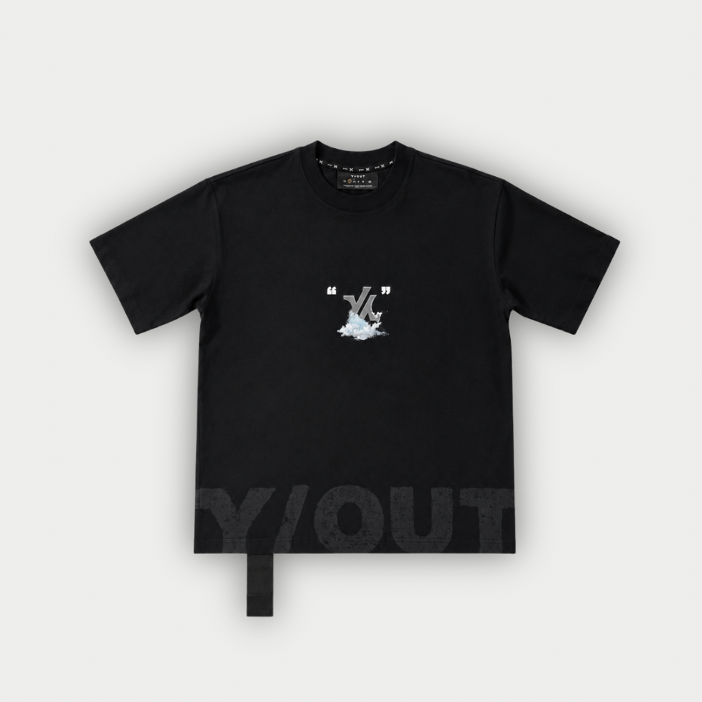CAMISETA Y/OUT TIMELINE NEGRA