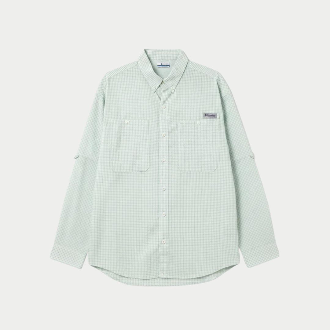 CAMISA COLUMBIA CRYSTAL CUADROS MANGA LARGA