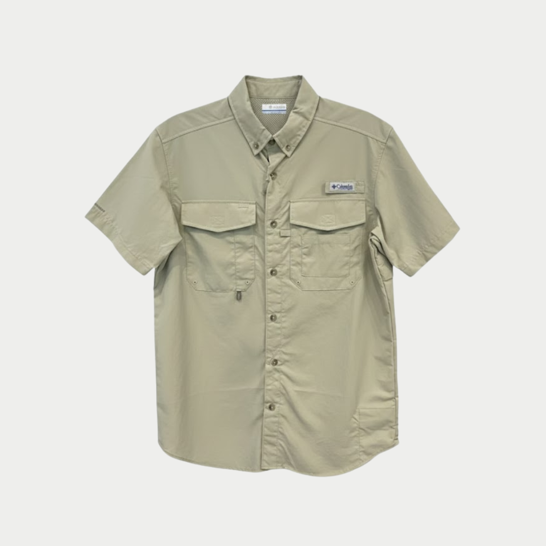 CAMISA COLUMBIA VERDE MANGA CORTA