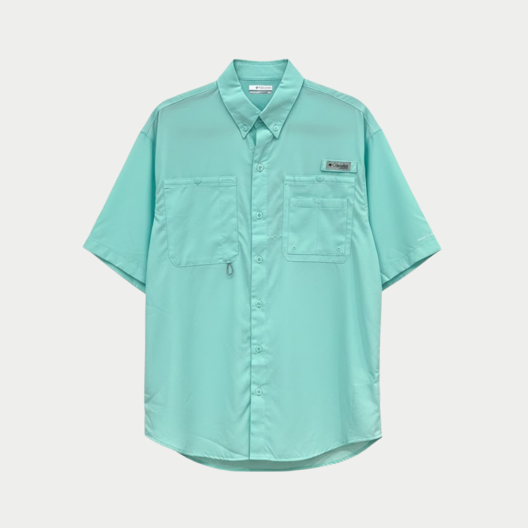 CAMISA COLUMBIA CRYSTAL AQUA