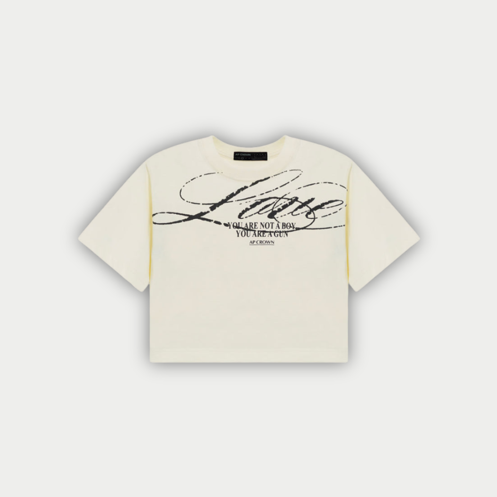 CAMISETA AP CROWN DAMA FLOWER BLANCA