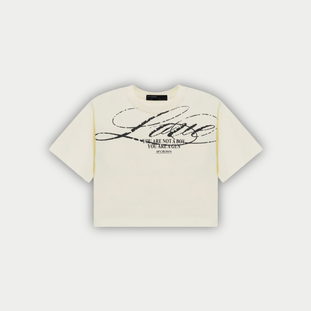 CAMISETA AP CROWN DAMA FLOWER BLANCA