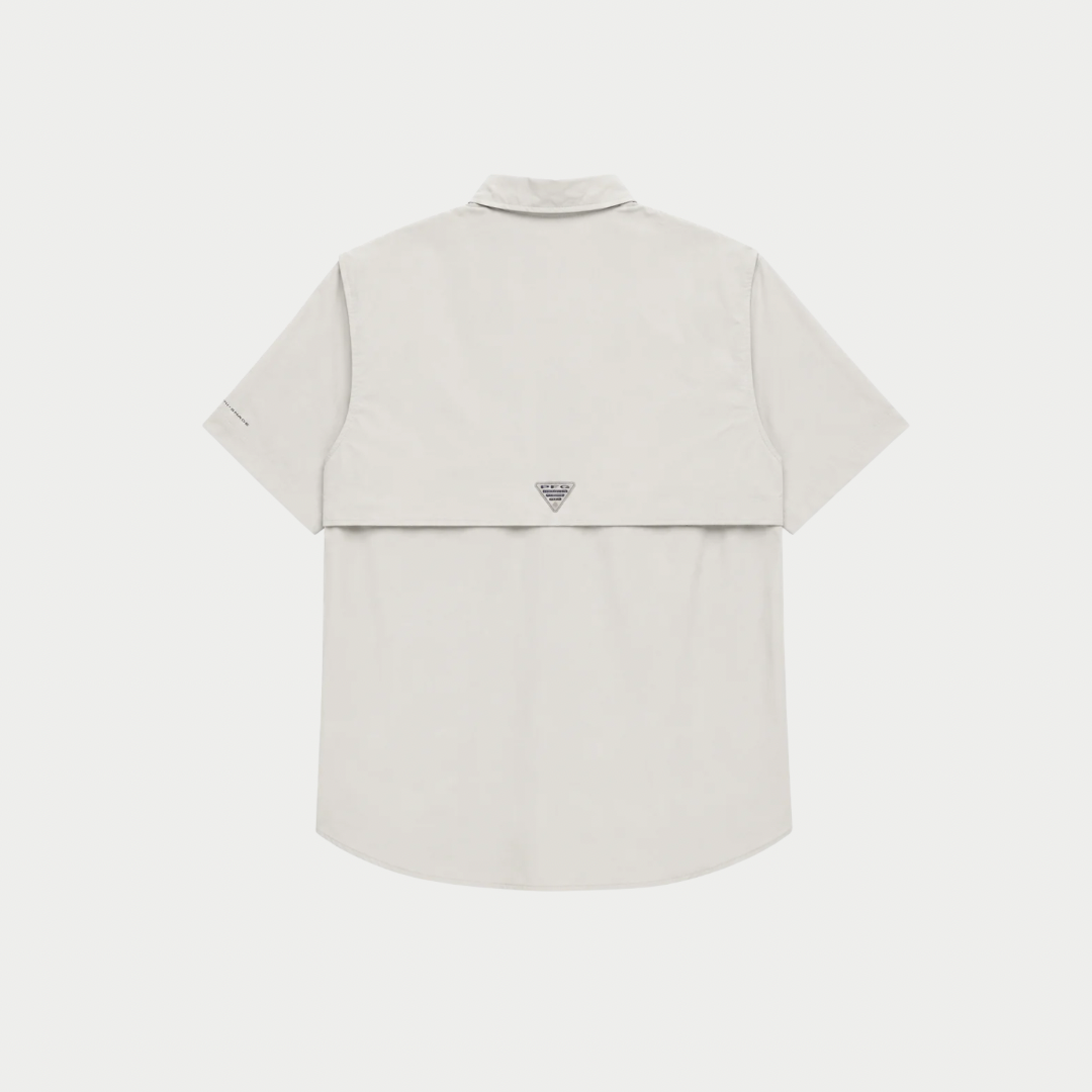 CAMISA COLUMBIA GRIS MANGA CORTA