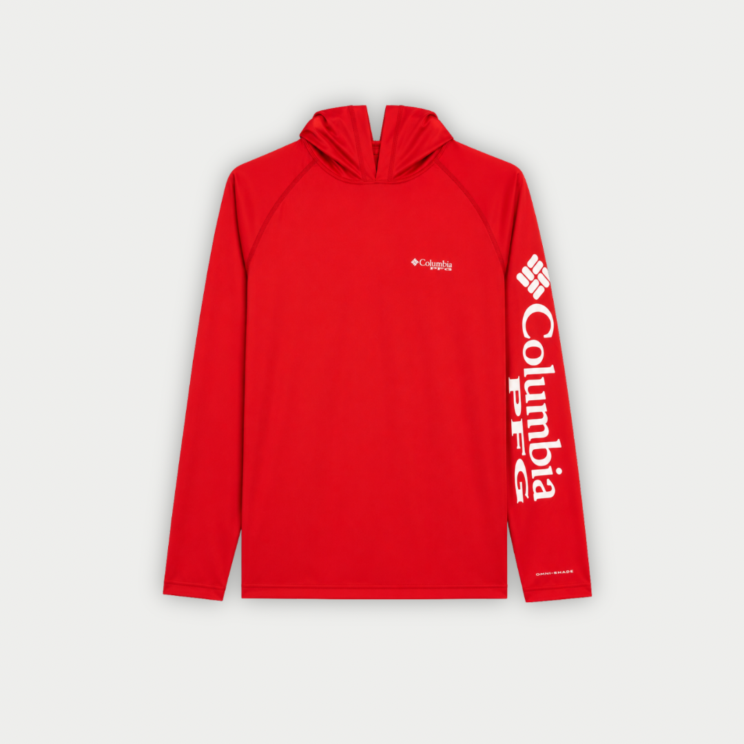 BUSO COLUMBIA ROJO CON CAPUCHA
