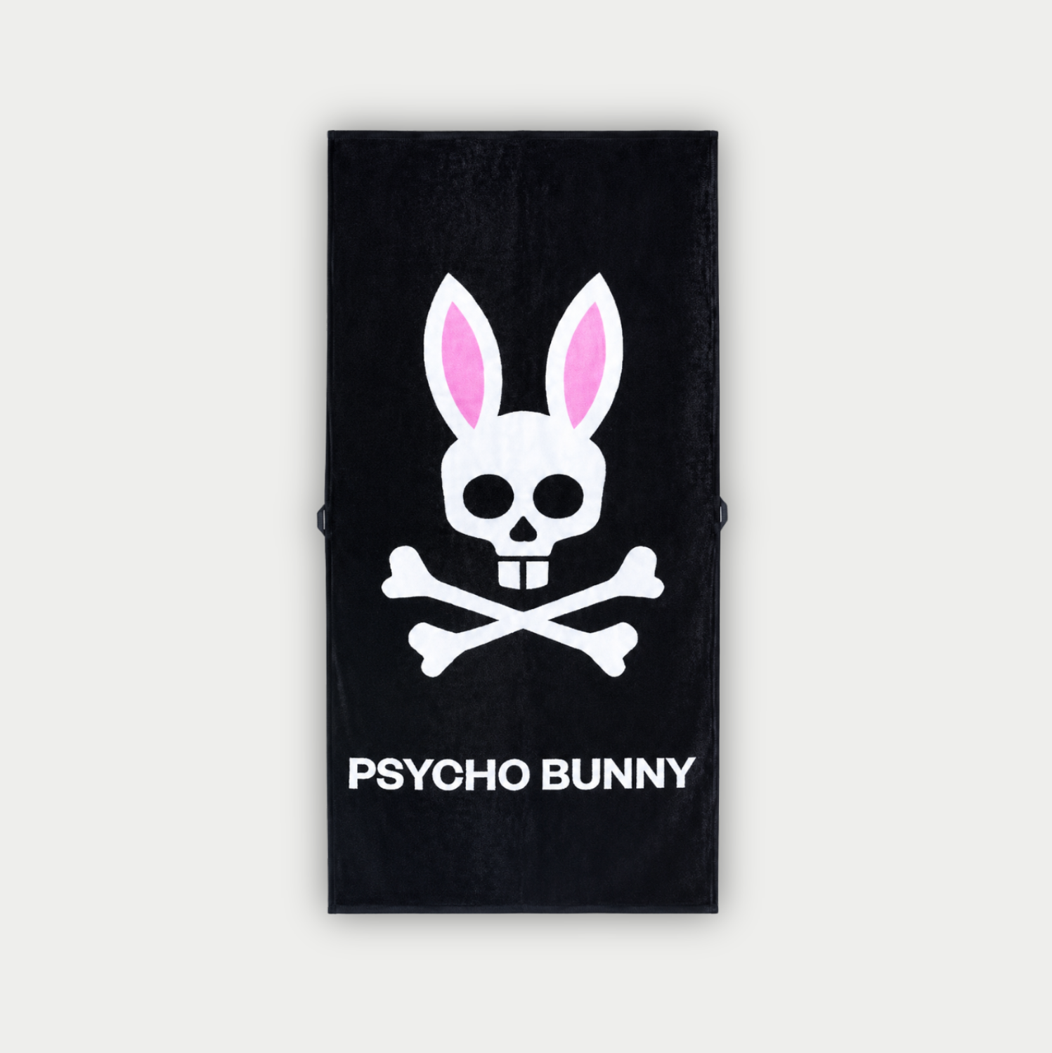 TOALLA PSYCHO BUNNY NEGRA/ROSA