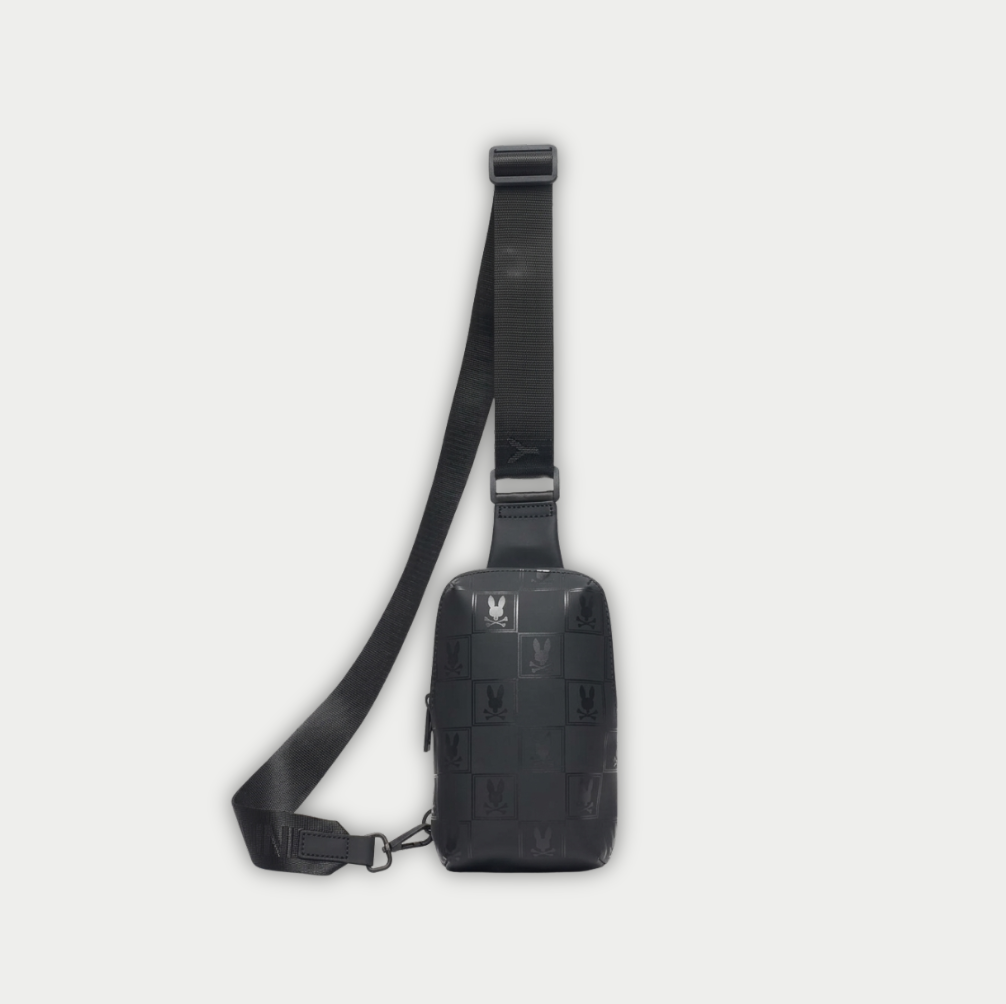 CROSSBODY PSYCHO BUNNY NEGRO GRAFITI