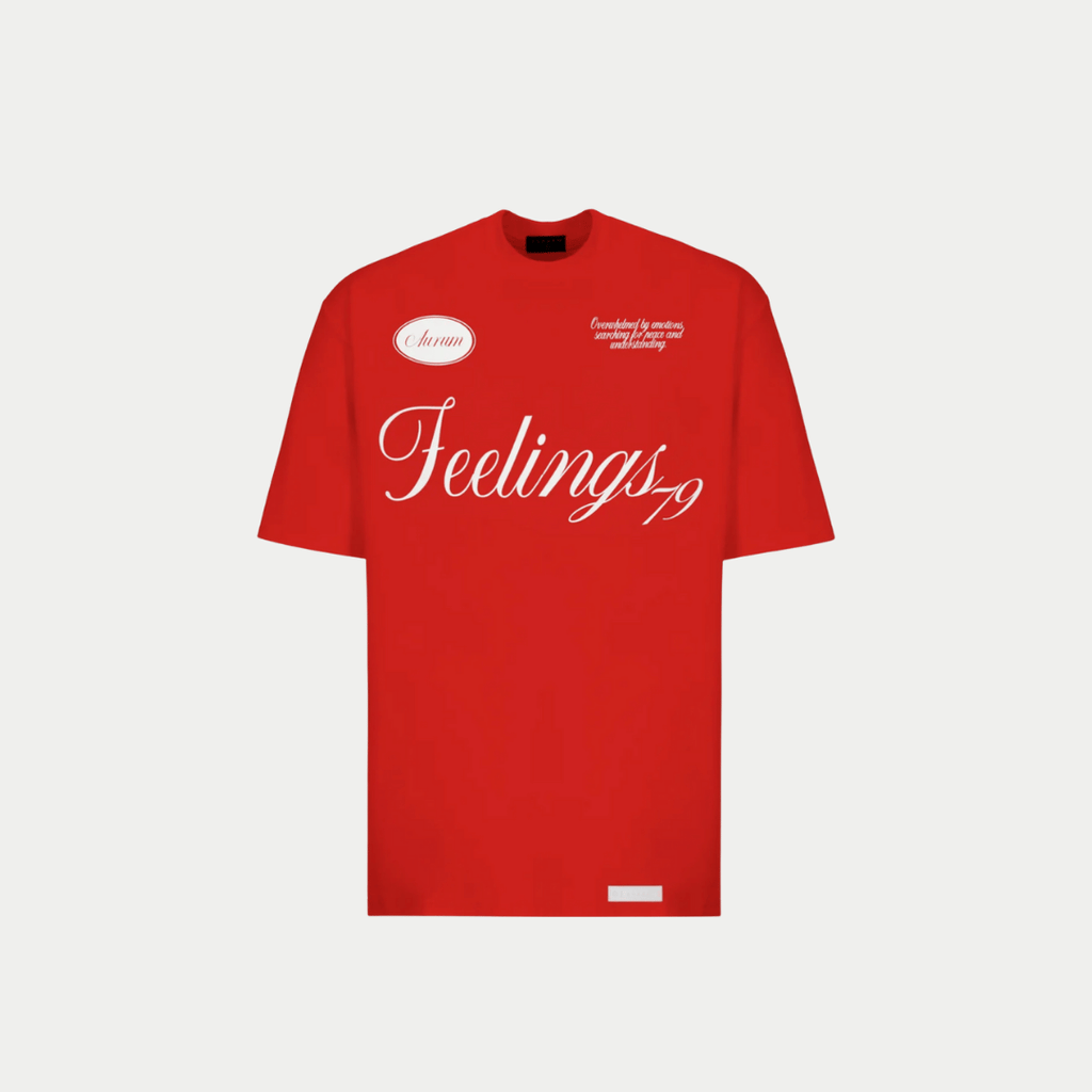 CAMISETA AURUM FEELINGS ROJA