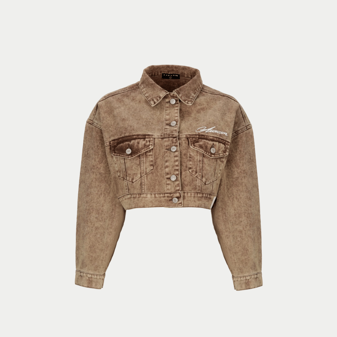 CHAQUETA DAMA AURUM COFFE WASHED