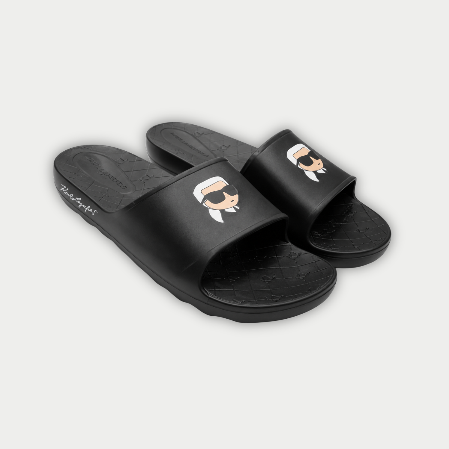 CHANCLAS KARL LAGERFELD NEGRA MUÑECO