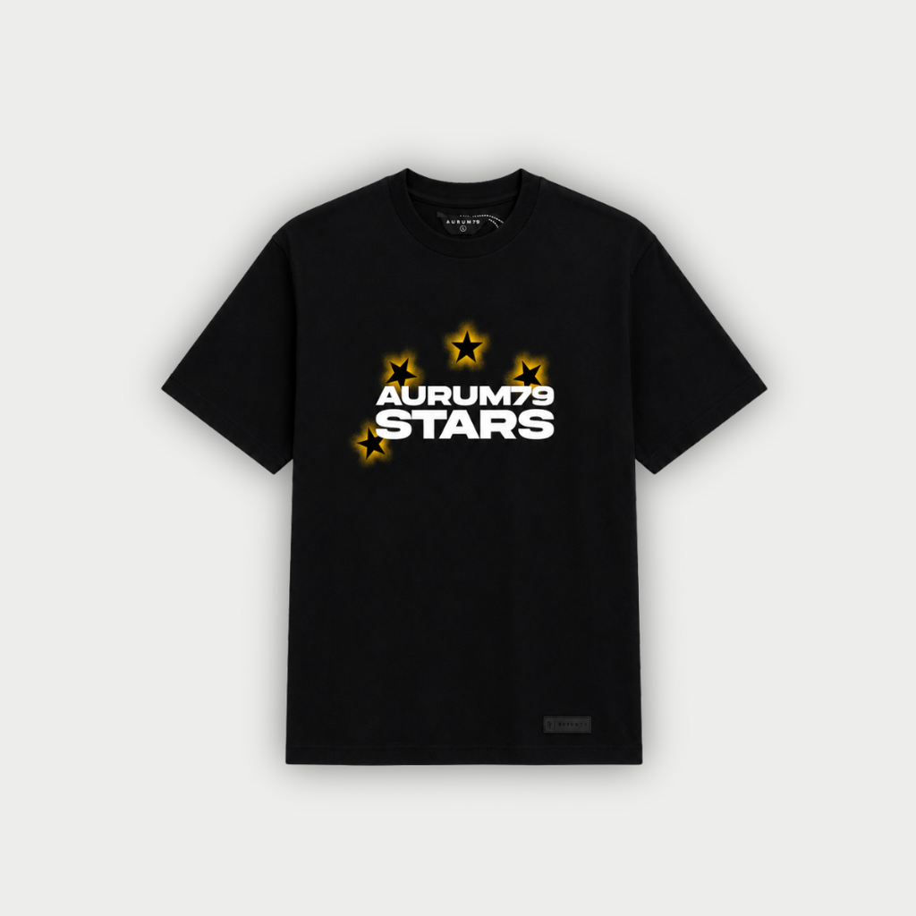 CAMISETA AURUM BALLON D ORO NEGRA