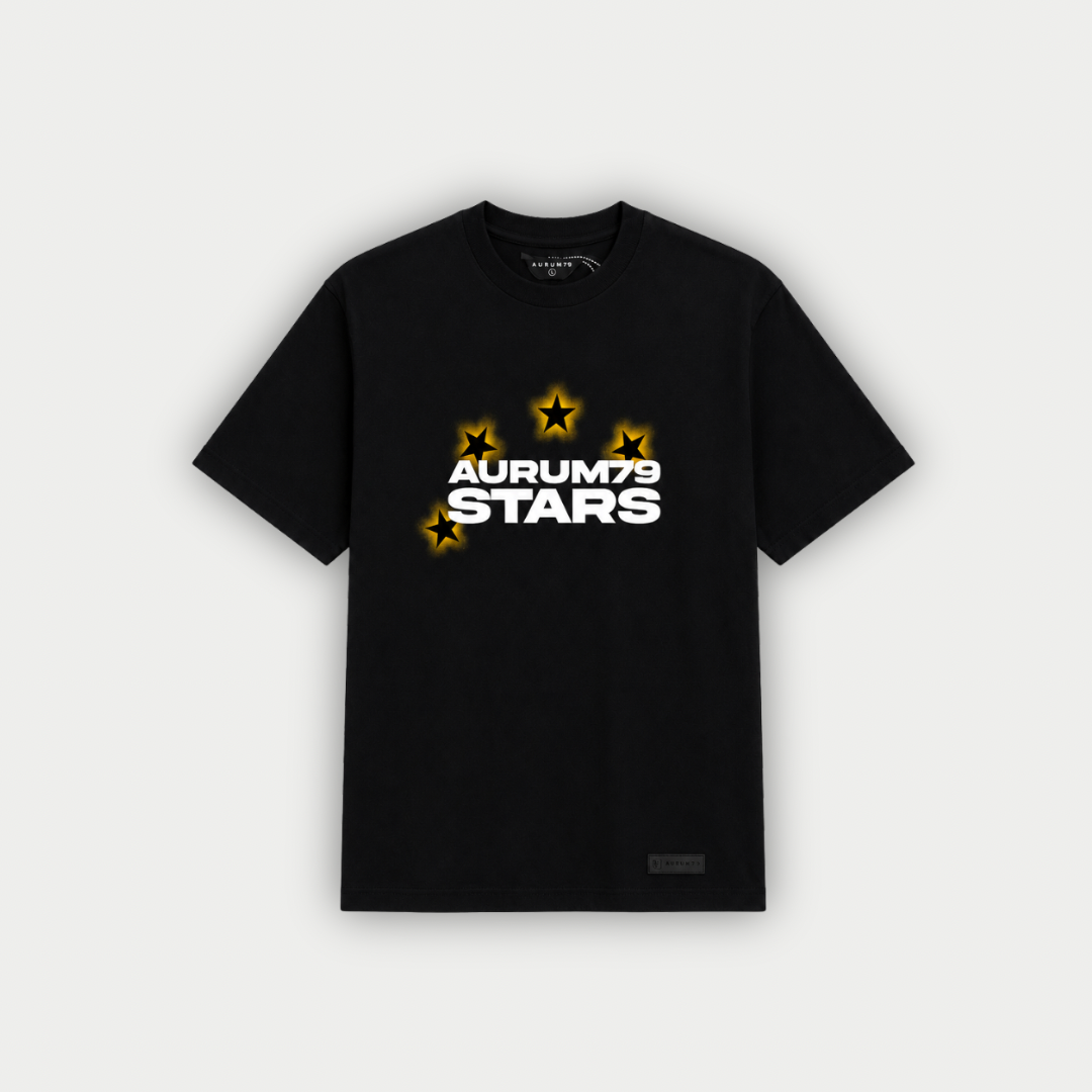 CAMISETA AURUM BALLON D ORO NEGRA