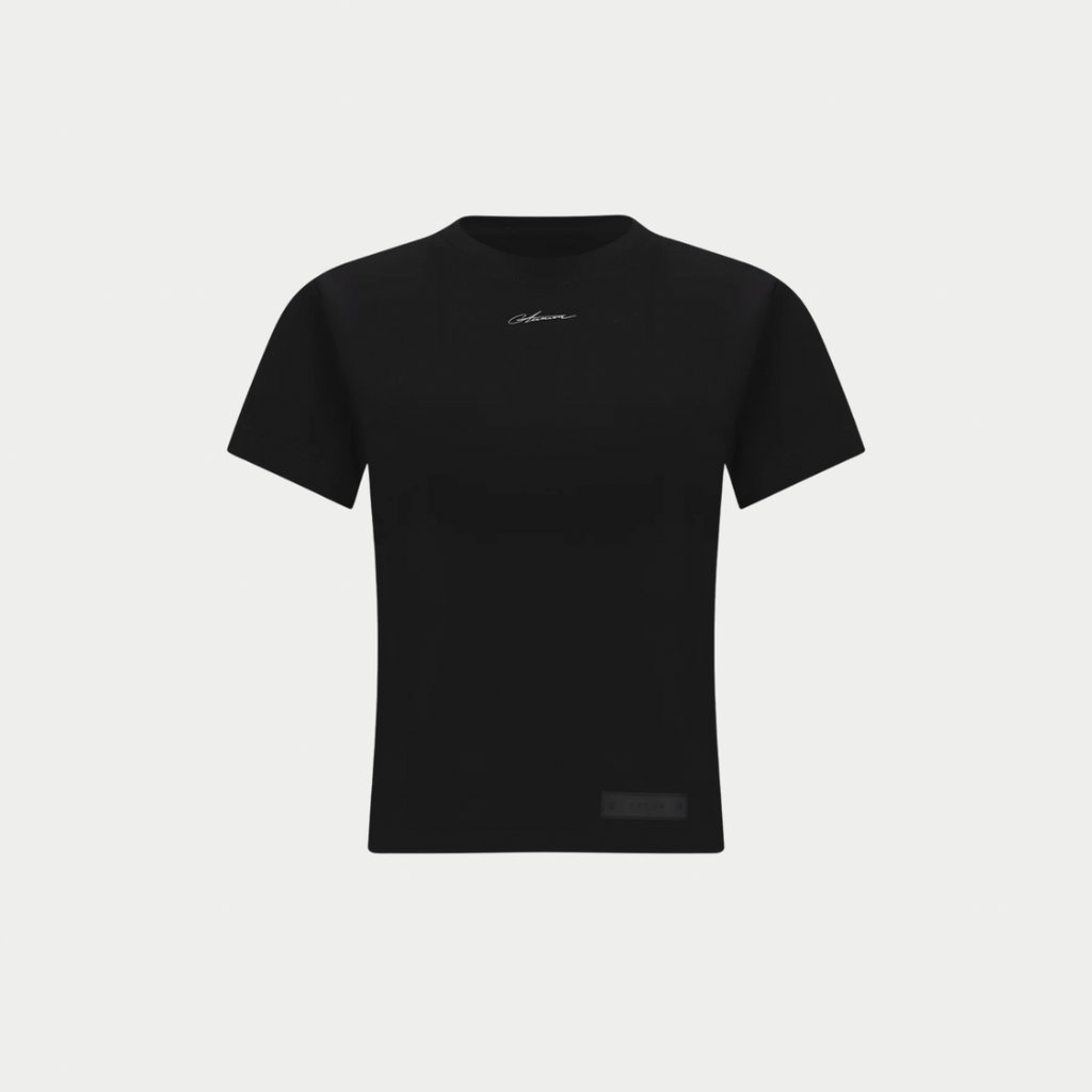 CAMISETA AURUM DAMA SIGNATURE BABY NEGRA