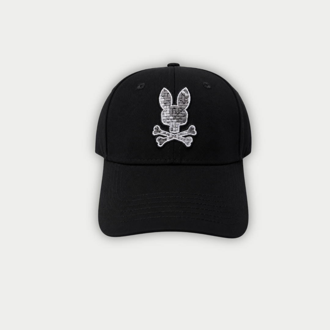GORRA PSYCHO BUNNY NEGRA/GRIS