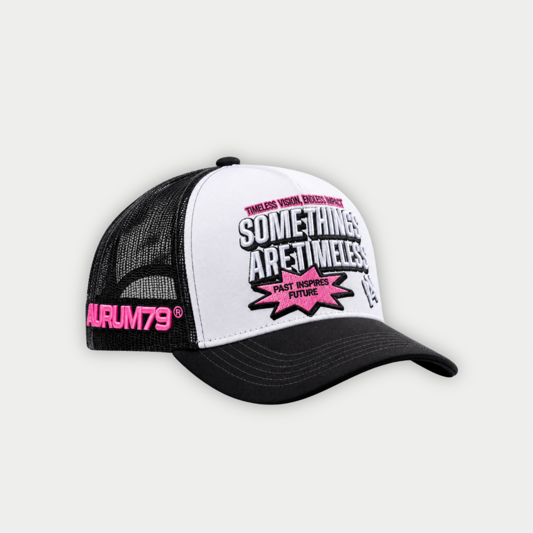 GORRA AURUM MAGAZINE NEGRA/BLANCO