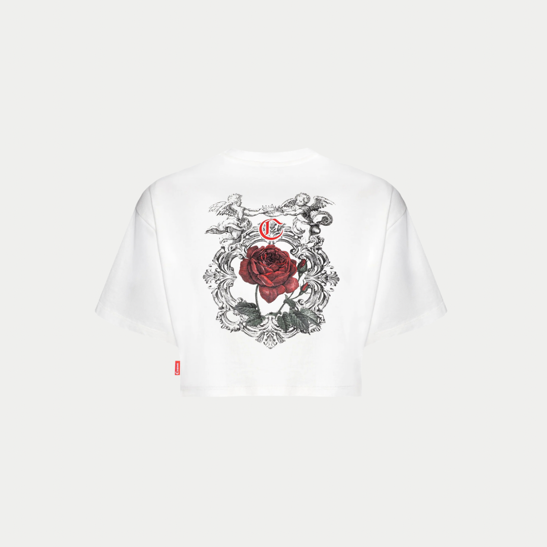 CROP TOP DAMA CLEMONT SOFFERENZA CREMA