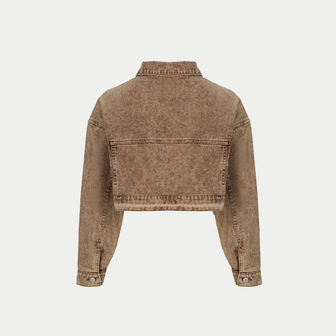 CHAQUETA DAMA AURUM COFFE WASHED